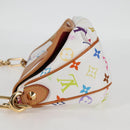 LOUIS VUITTON Monogram Multicolor Patty Shoulder Bag White M40305 Auth 120598V-3