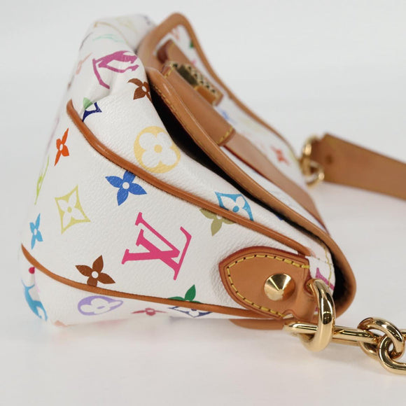 LOUIS VUITTON Monogram Multicolor Patty Shoulder Bag White M40305 Auth 120598V