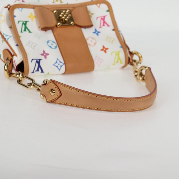 LOUIS VUITTON Monogram Multicolor Patty Shoulder Bag White M40305 Auth 120598SAV