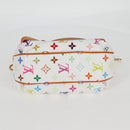 LOUIS VUITTON Monogram Multicolor Patty Shoulder Bag White M40305 Auth 120598V-5