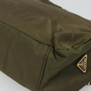PRADA Shoulder Bag Nylon Khaki Gold Auth 120599-15