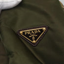 PRADA Shoulder Bag Nylon Khaki Gold Auth 120599-17