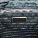 PRADA Shoulder Bag Nylon Khaki Gold Auth 120599-19