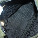 PRADA Shoulder Bag Nylon Khaki Gold Auth 120599-10