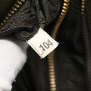 PRADA Shoulder Bag Nylon Khaki Gold Auth 120599-12