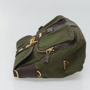 PRADA Shoulder Bag Nylon Khaki Gold Auth 120599-4