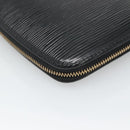 LOUIS VUITTON Epi Agenda Geode Travel Case Black M63872 LV Auth 120601-11