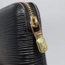 LOUIS VUITTON Epi Agenda Geode Travel Case Black M63872 LV Auth 120601-12