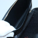 LOUIS VUITTON Epi Agenda Geode Travel Case Black M63872 LV Auth 120601-17