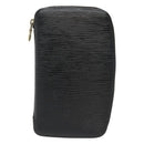 LOUIS VUITTON Epi Agenda Geode Travel Case Black M63872 LV Auth 120601-2
