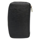 LOUIS VUITTON Epi Agenda Geode Travel Case Black M63872 LV Auth 120601-3