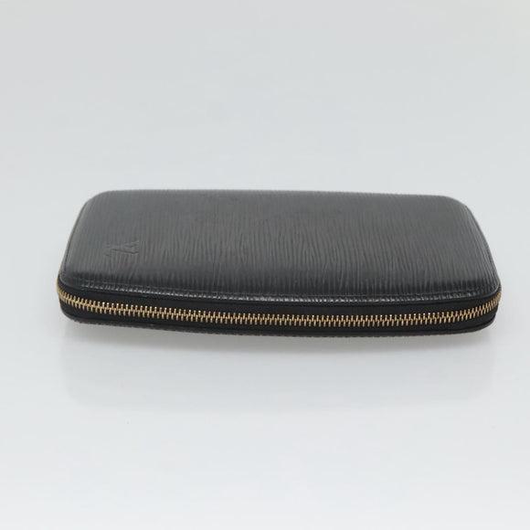 LOUIS VUITTON Epi Agenda Geode Travel Case Black M63872 LV Auth 120601