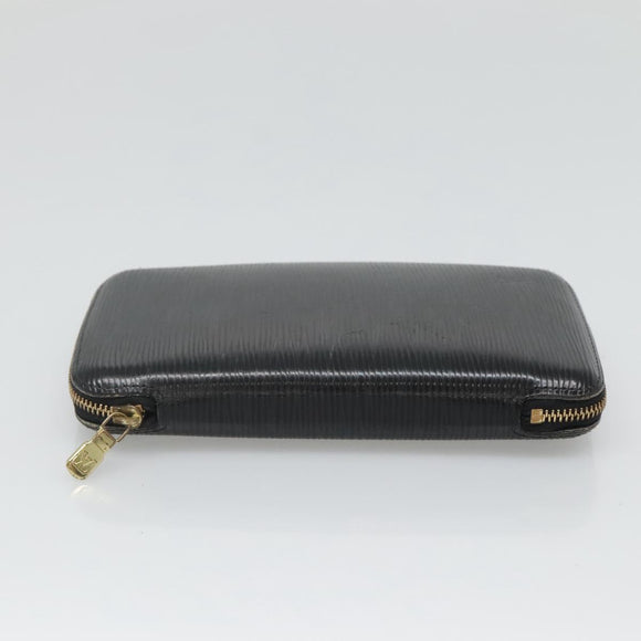 LOUIS VUITTON Epi Agenda Geode Travel Case Black M63872 LV Auth 120601