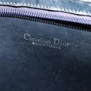 Christian Dior Trotter Canvas Shoulder Bag Navy Gold Auth 120603-10