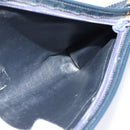 Christian Dior Trotter Canvas Shoulder Bag Navy Gold Auth 120603-17