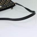 Christian Dior Trotter Canvas Shoulder Bag Navy Gold Auth 120603-7