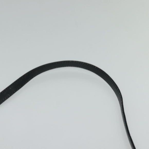 Christian Dior Trotter Canvas Shoulder Bag Navy Gold Auth 120603