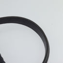 BALLY Hand Bag Leather 2way Navy Gold Auth 120604-8