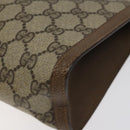 GUCCI GG Supreme Web Sherry Line Clutch Bag PVC Beige Red 89 01 033 Auth 120609-15