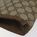 GUCCI GG Supreme Web Sherry Line Clutch Bag PVC Beige Red 89 01 033 Auth 120609-16