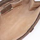 GUCCI GG Supreme Web Sherry Line Clutch Bag PVC Beige Red 89 01 033 Auth 120609-9