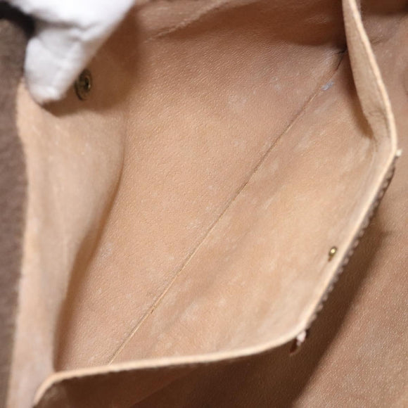 GUCCI GG Supreme Web Sherry Line Clutch Bag PVC Beige Red 89 01 033 Auth 120609