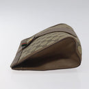 GUCCI GG Supreme Web Sherry Line Clutch Bag PVC Beige Red 89 01 033 Auth 120609-4