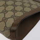 GUCCI GG Supreme Web Sherry Line Clutch Bag PVC Beige Red 89 01 033 Auth 120609-7