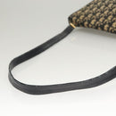 Christian Dior Trotter Canvas Shoulder Bag Navy Gold Auth 120610-7