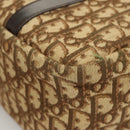 Christian Dior Trotter Canvas Hand Bag Brown Gold Auth 120616-14