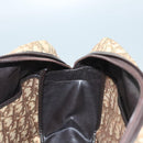 Christian Dior Trotter Canvas Hand Bag Brown Gold Auth 120616-20