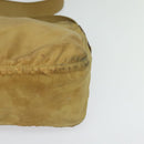 PRADA Shoulder Bag Nylon Beige Silver Auth 120621-8
