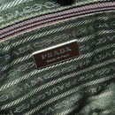 PRADA Shoulder Bag Nylon Beige Silver Auth 120621-19
