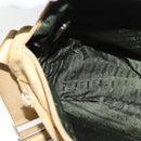 PRADA Shoulder Bag Nylon Beige Silver Auth 120621-21