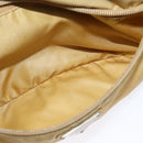 PRADA Shoulder Bag Nylon Beige Silver Auth 120621-22