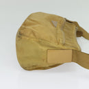 PRADA Shoulder Bag Nylon Beige Silver Auth 120621-4