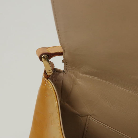 LOUIS VUITTON Monogram Vernis Thompson Street Bag Beige M91301 LV Auth 120623