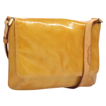 LOUIS VUITTON Monogram Vernis Thompson Street Bag Beige M91301 LV Auth 120623