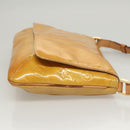 LOUIS VUITTON Monogram Vernis Thompson Street Bag Beige M91301 LV Auth 120623-3