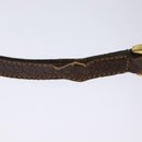 GUCCI GG Supreme Web Sherry Line Shoulder Bag PVC Beige Gold Auth 120628-9