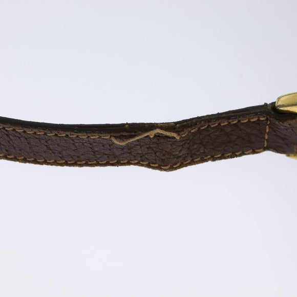 GUCCI GG Supreme Web Sherry Line Shoulder Bag PVC Beige Gold Auth 120628