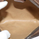 GUCCI GG Supreme Web Sherry Line Shoulder Bag PVC Beige Gold Auth 120628-10