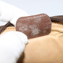 GUCCI GG Supreme Web Sherry Line Shoulder Bag PVC Beige Gold Auth 120628-12