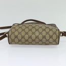 GUCCI GG Supreme Web Sherry Line Shoulder Bag PVC Beige Gold Auth 120628-5