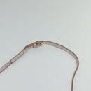 FENDI Zucchino Canvas Shoulder Bag Silver Gold Auth 120637-9