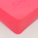 CHANEL Tote Bag Rubber Pink CC Auth 120645-11