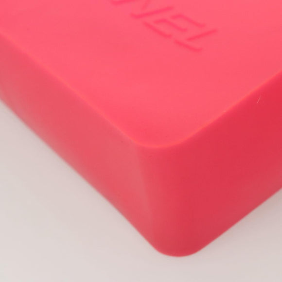 CHANEL Tote Bag Rubber Pink CC Auth 120645