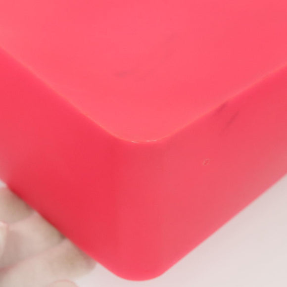 CHANEL Tote Bag Rubber Pink CC Auth 120645