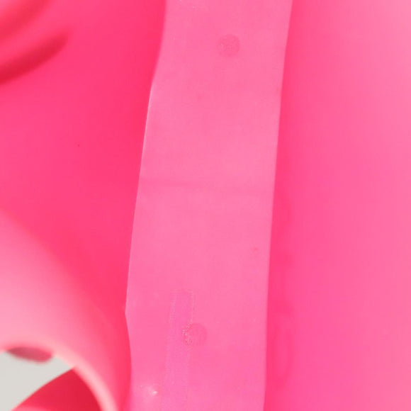 CHANEL Tote Bag Rubber Pink CC Auth 120645