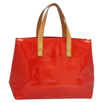 LOUIS VUITTON Monogram Vernis Reade PM Hand Bag Red Rouge M91088 LV Auth 120648 - 0